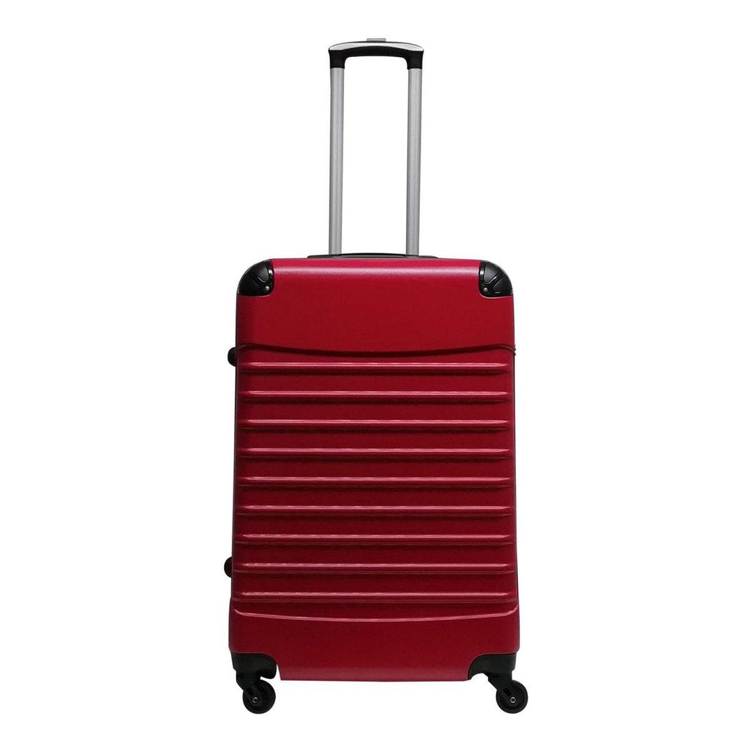 Compact carry-on & large checked red hardshell suitcases from the Siena Rosso 2-piece set.