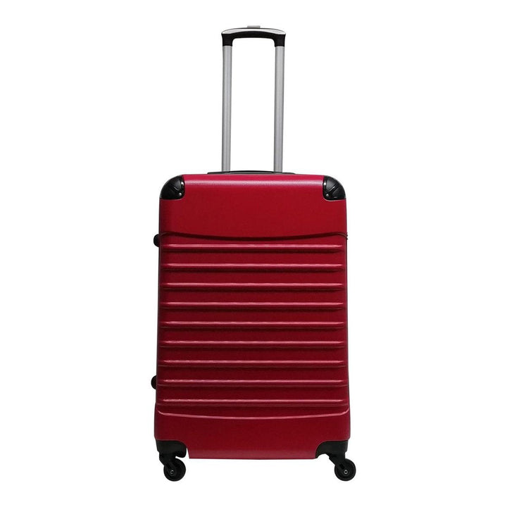 Compact carry-on & large checked red hardshell suitcases from the Siena Rosso 2-piece set.
