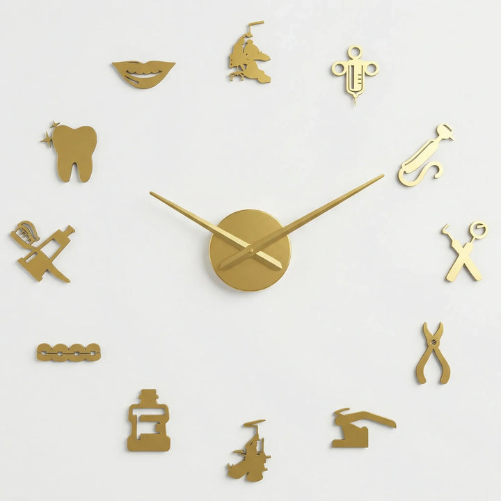 Keep time quietly with this oversized silent wall clock, perfect for dental office and clinic environments.