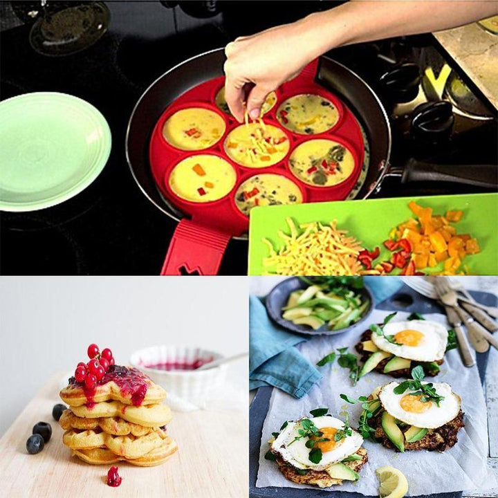 High-quality silicone mold, non-stick surface ensures perfect pancakes and eggs every time