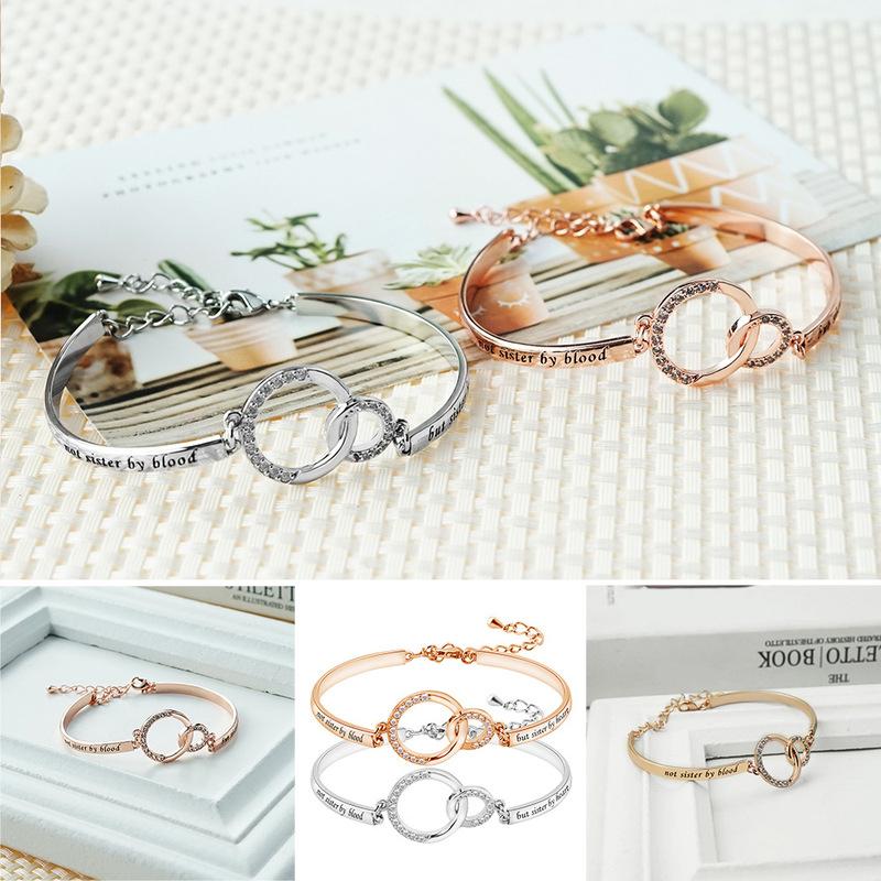 Silver adjustable friendship charm bracelet with 'Best Friends' inscription, perfect for a birthday gift.