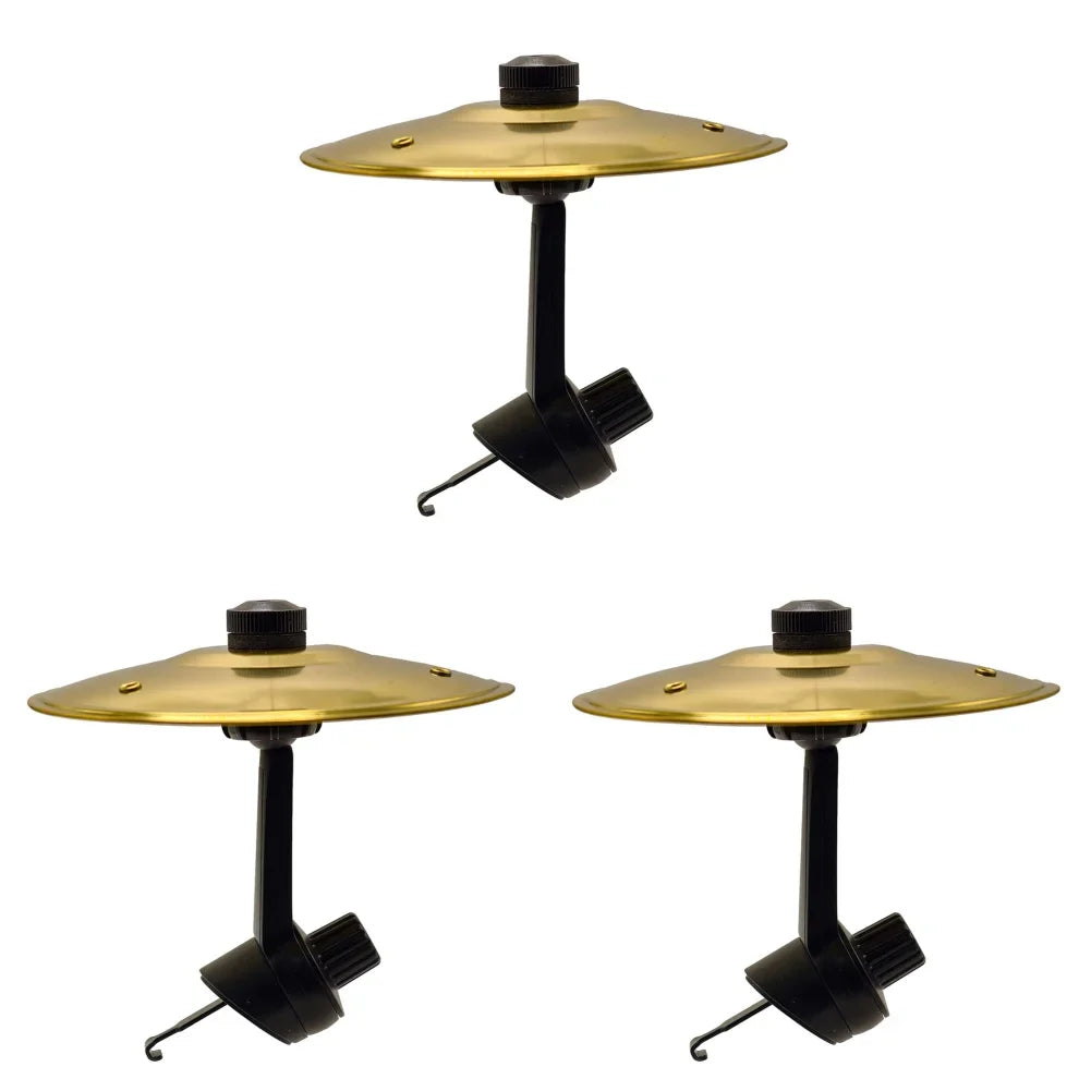 Clip-on car vent accessory: 2-piece set of ClipDrumz dashboard percussion clips. Fun car toy & vehicle gadget for interior.