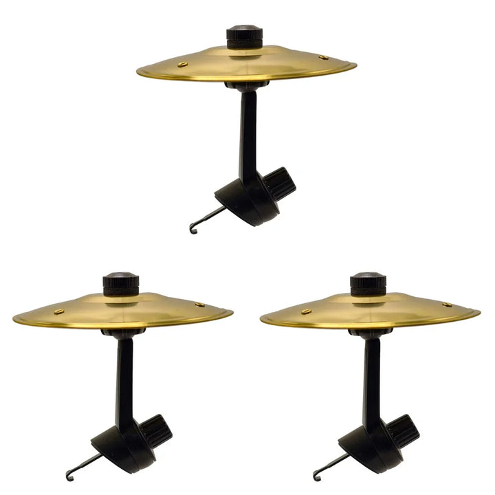 Clip-on car vent accessory: 2-piece set of ClipDrumz dashboard percussion clips. Fun car toy & vehicle gadget for interior.
