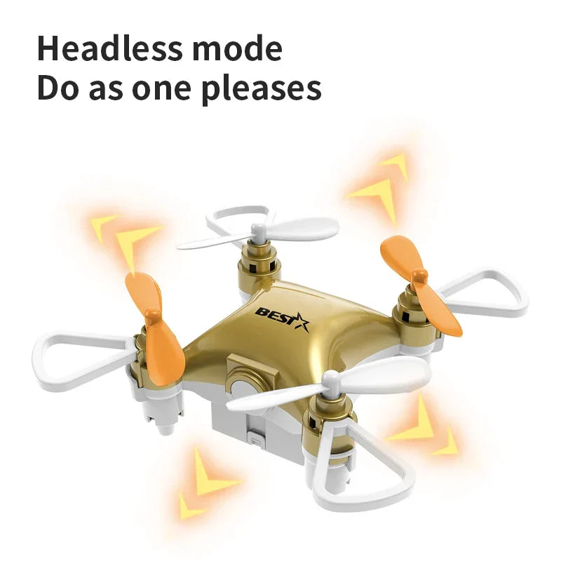 Beginner-friendly SkyPixie mini quadcopter drone toy, a safe and easy-to-control flying toy for children.