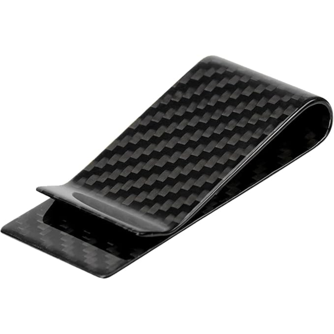 Modern men's stainless steel card holder & money clip. Ultra-slim metal wallet, durable for daily use.