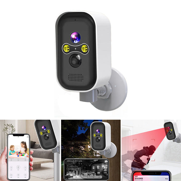 Multiple Smart Home Indoor Security Cameras displayed, showing a complete home surveillance solution