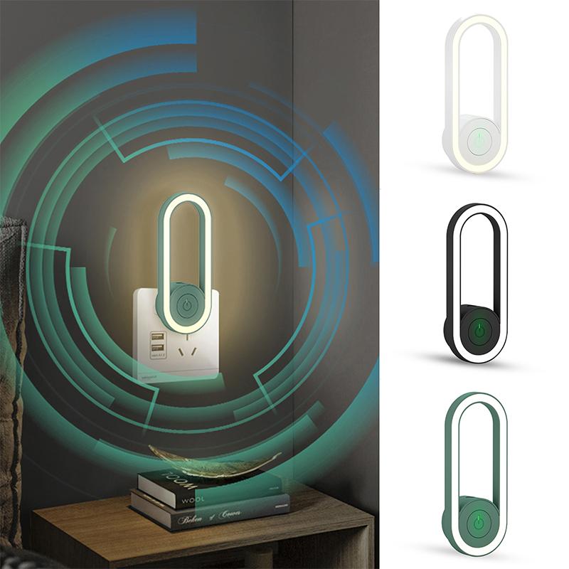 Smart LED Ultrasonic Mosquito Repeller Night Light with blue glow, effectively repelling pests.