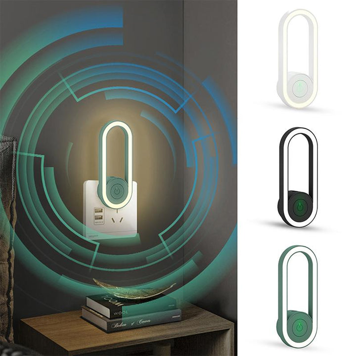 Smart LED Ultrasonic Mosquito Repeller Night Light with blue glow, effectively repelling pests.