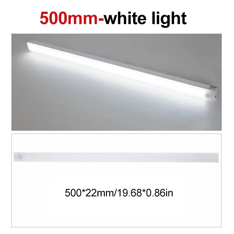 Smart home improvement: under-cabinet LED light set with responsive motion sensor, rechargeable