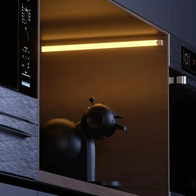 Rechargeable LED under-cabinet lights, motion-activated for convenient kitchen and closet illumination