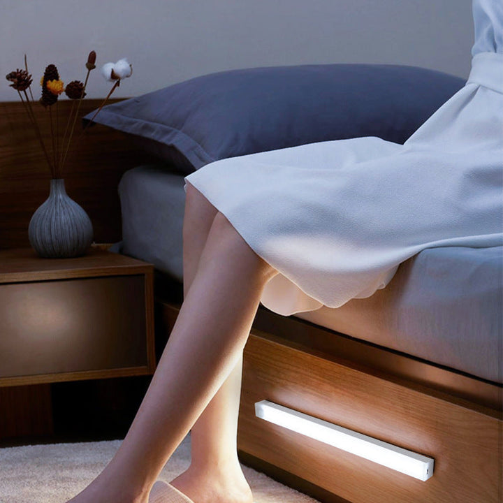 Motion sensor LED light set for under-cabinet, rechargeable, great for kitchen and closet upgrades