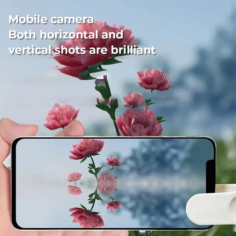 Selfie-ready smartphone lens reflector, elevates mobile photography & vlogging