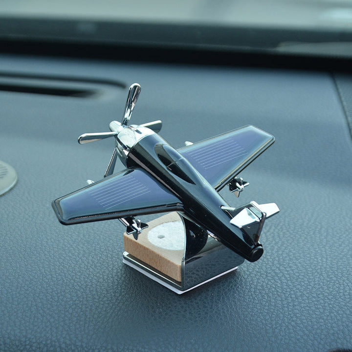 Decorative solar airplane diffuser, providing long-lasting fresh scent in any car or small space