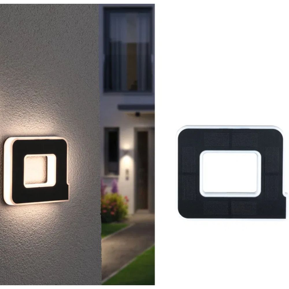 Solar house number shining brightly at dusk, ensuring clear address display.