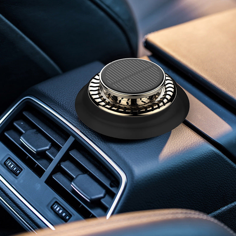 Auto accessory: Solar Rotating Car Aromatherapy Diffuser, a smart way to freshen your car air