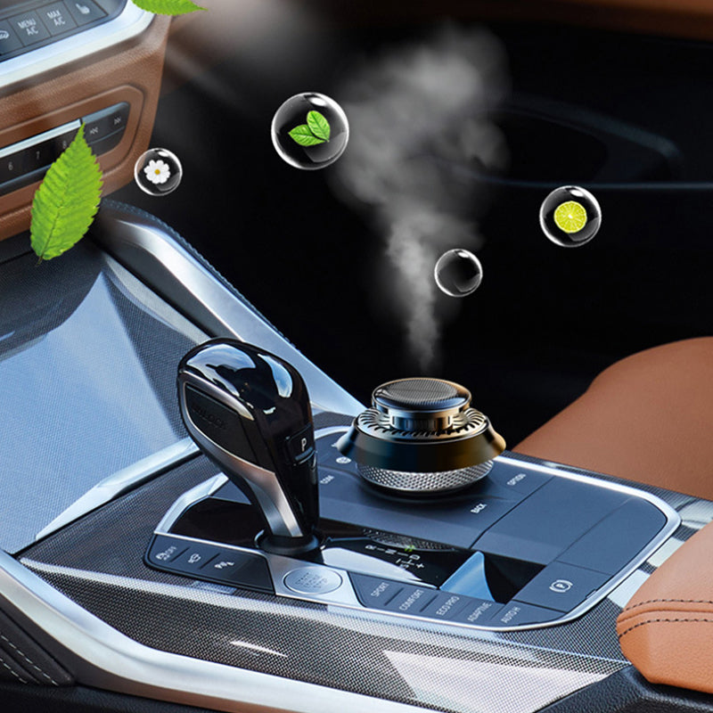 Aromatherapy Car Diffuser, solar powered and rotating, a unique car air freshener gift