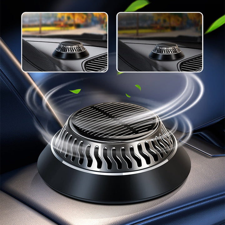 Unisex Solar Car Aromatherapy Diffuser, sleek design, ideal for any vehicle