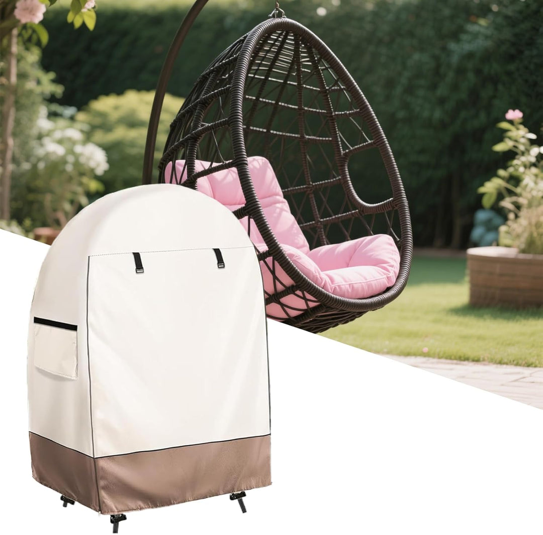 Protect your patio egg chair with Solara waterproof cover, features easy access double zipper.