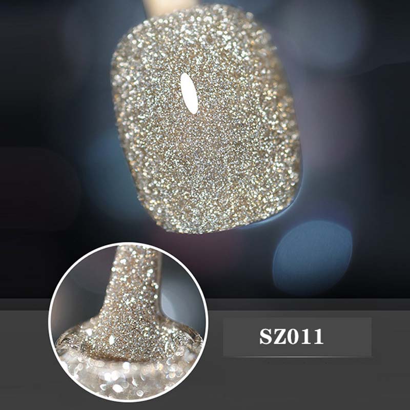 Sparkling glitter gel nail polish kit, everything needed for a long-lasting UV LED manicure