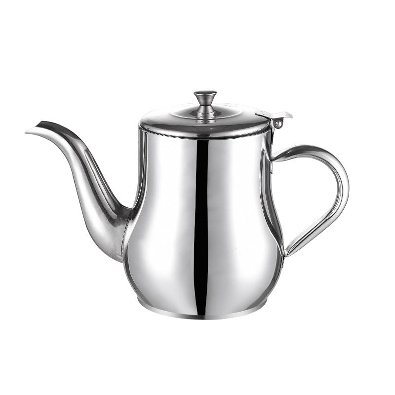 Oil storage pot with a secure lid and easy-grip handle, emphasizing safety and convenience for cooking oil.