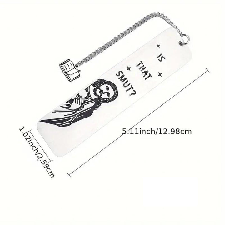 Bookmark for readers, stainless steel featuring a beautiful religious motif, long-lasting.
