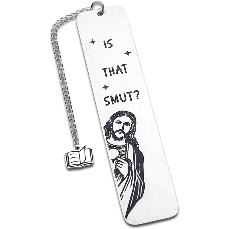 Christian gift - stainless steel bookmark with intricate prayer design, reading accessory.