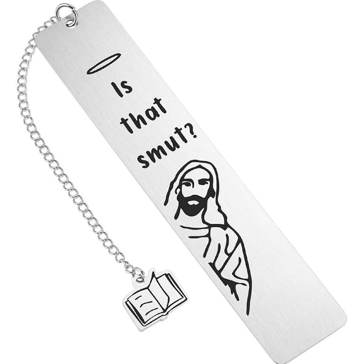 Religious souvenir stainless steel bookmark, thin and elegant for any book.