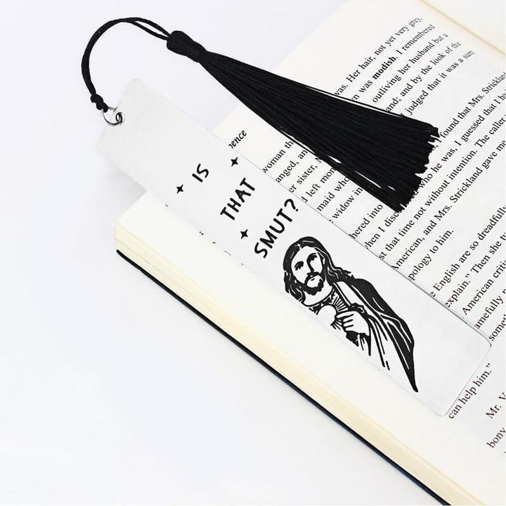 Religious themed stainless steel bookmark with dove charm, a thoughtful Christian gift.