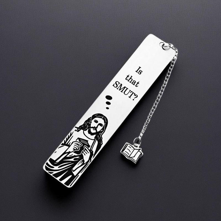 Religious gift bookmark, polished stainless steel, excellent for marking pages in books.