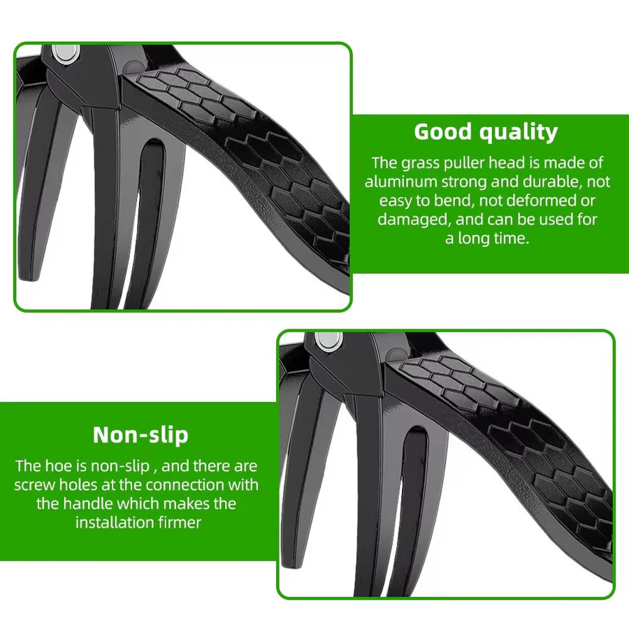 Stand-up weed puller tool, a long-handled garden tool for comfortable, upright weeding.