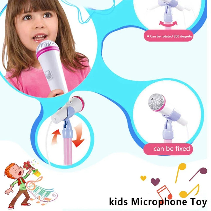 Gift for kids: Starvibe adjustable karaoke microphone and stand, a great singing set.