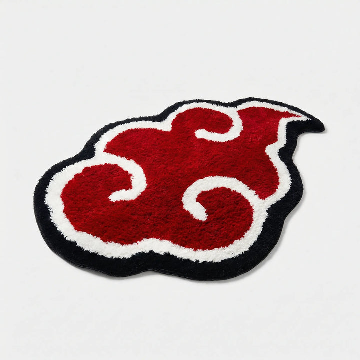 Flowique cloud-shaped entryway mat. Non-slip, machine washable indoor rug for modern home decor.