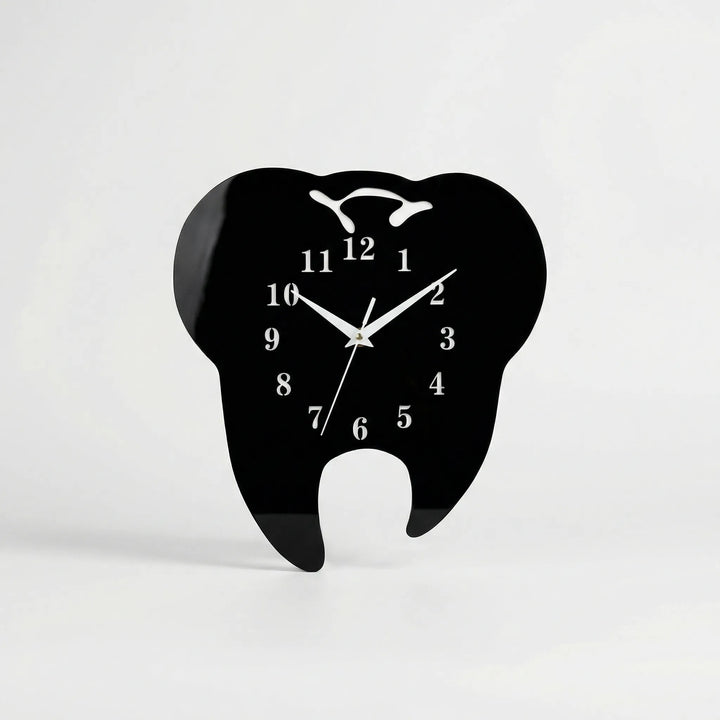 Modern black LED bathroom mirror clock, wall mounted, perfect for grooming & contemporary decor.