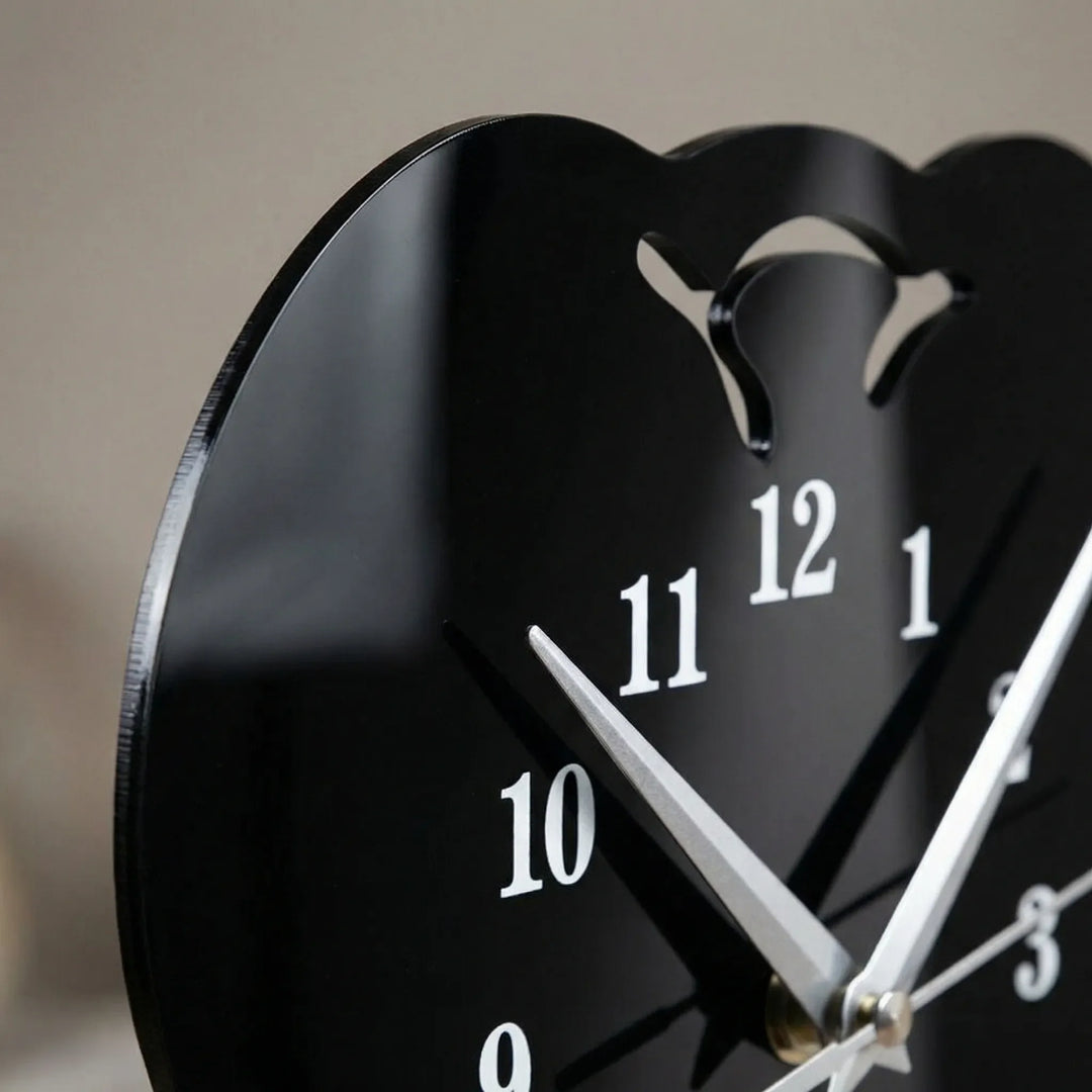 Wall mounted LED mirror clock for bathrooms, providing clear time display & bright grooming illumination.