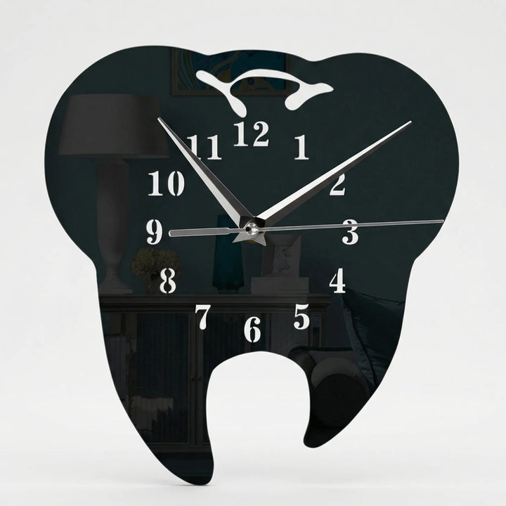 Contemporary LED mirror clock, a stylish wall decor essential for modern bathroom upgrades.