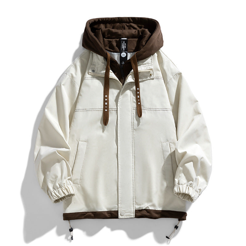Stylish Men's Denver cream jacket for everyday wear. Warm, casual outerwear perfect for autumn & winter layering.