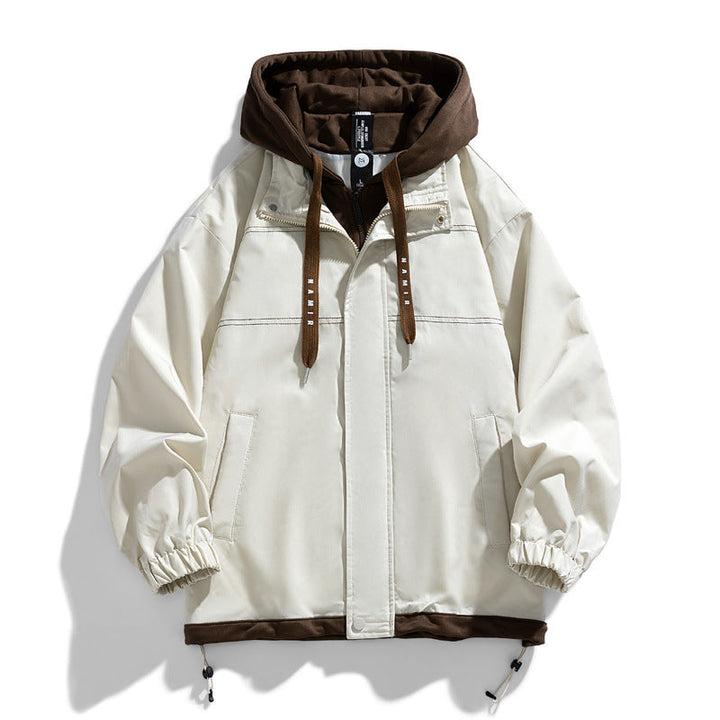 Stylish Men's Denver cream jacket for everyday wear. Warm, casual outerwear perfect for autumn & winter layering.