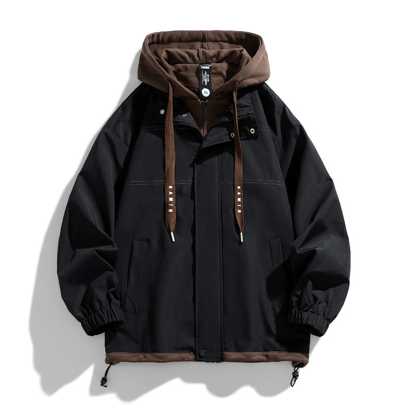Warm Men's Denver black jacket. Versatile casual outerwear, great for winter comfort & stylish everyday wear.