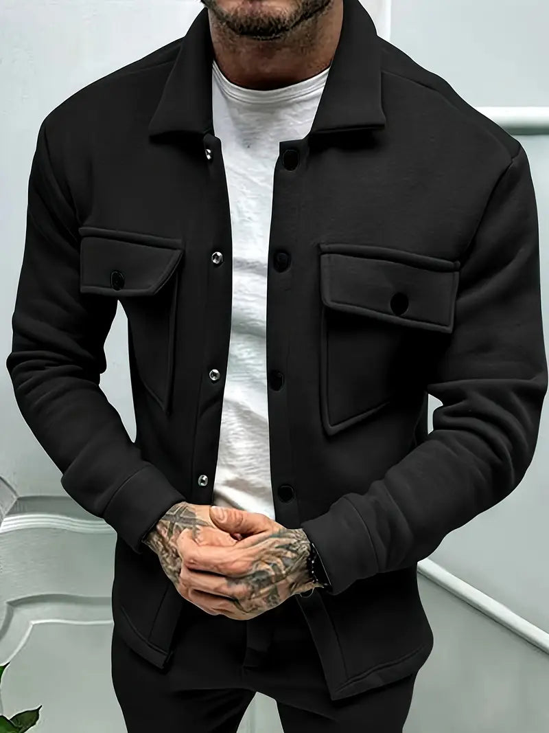 Modern Men's Joris jacket for autumn. Versatile fall fashion, offering a comfortable and stylish fit for everyday wear.