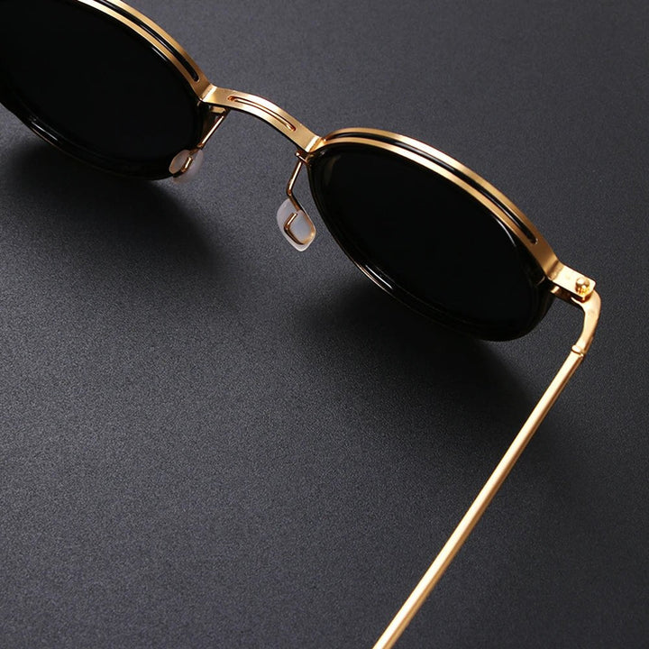 High-performance men's polarized sunglasses with double bridge design for clear, anti-glare vision & style.