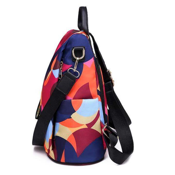 Women's water-resistant anti-theft travel backpack, perfect for urban exploration & weekend getaways. Secure.