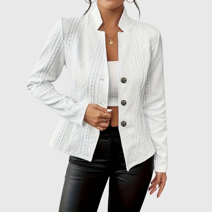 Stylish women's blazer in a classic design, perfect for effortless chic & comfort. Versatile for office or casual.