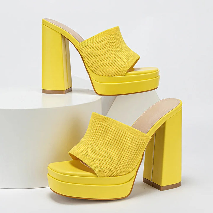 Comfortable women's platform sandals with adjustable straps for a secure, custom fit.