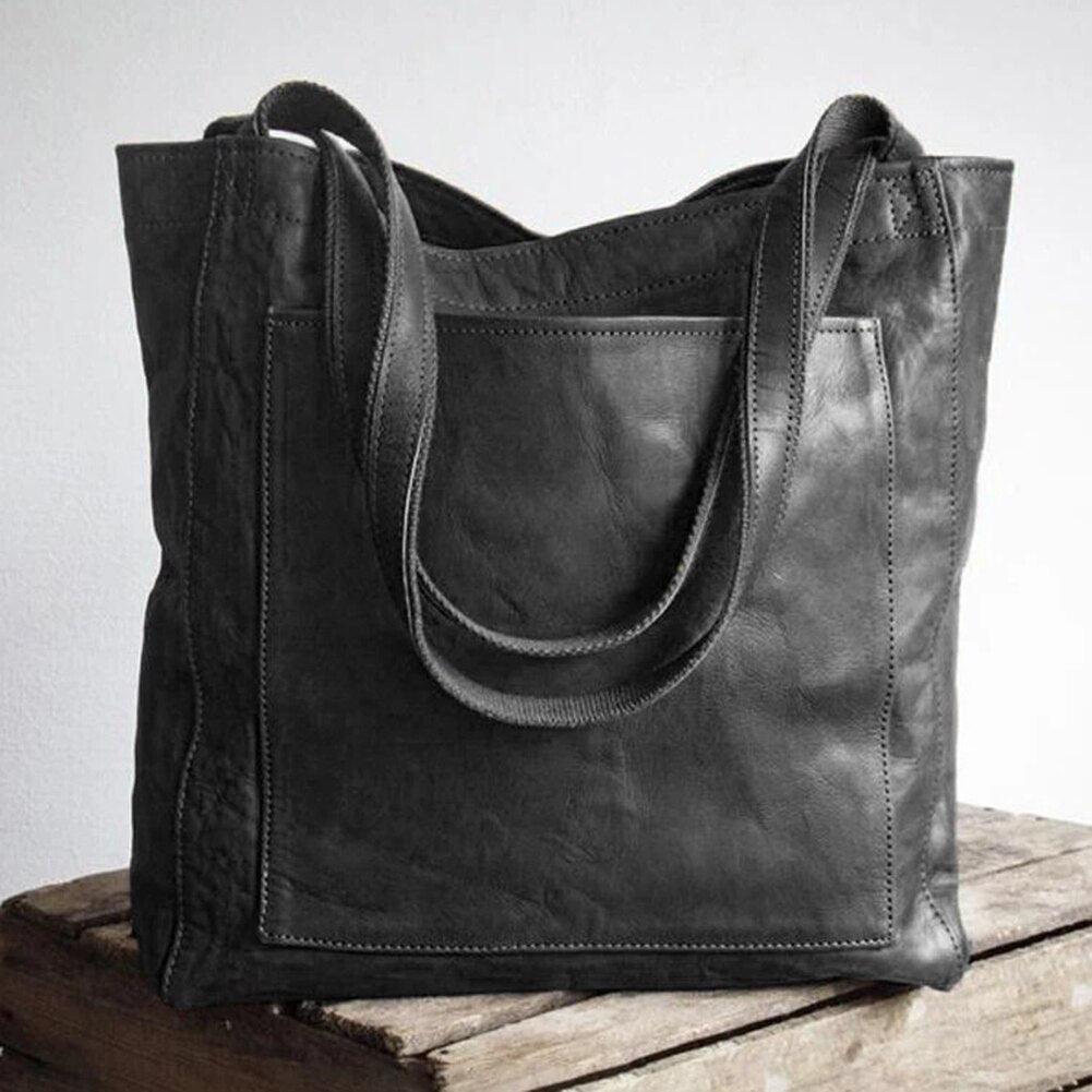 Elegant women's tote bag, ideal for work or daily errands. A versatile shoulder carryall & stylish classic handbag.