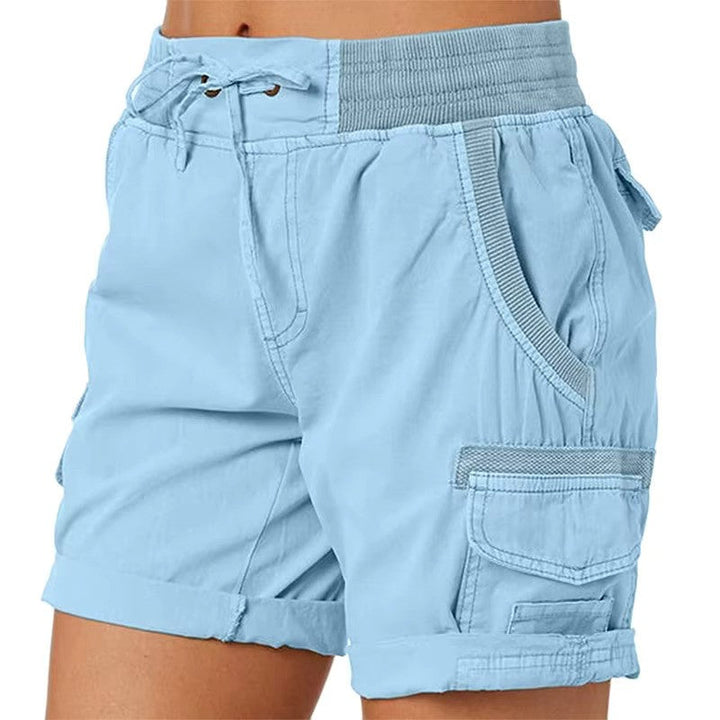 Trendy women's low-rise shorts, ideal for summer fashion, beach or city.