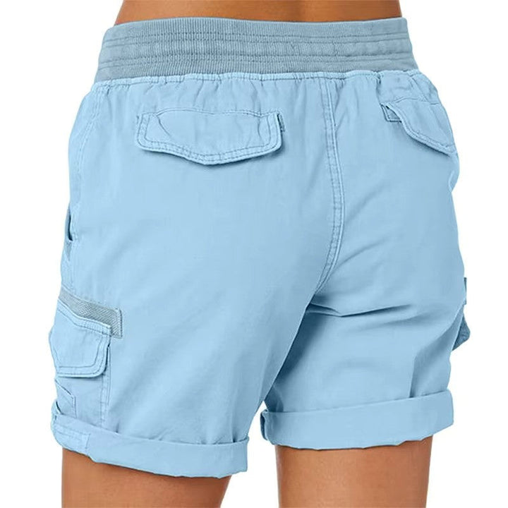 Fashionable low-rise summer shorts for women, comfortable & chic beachwear.