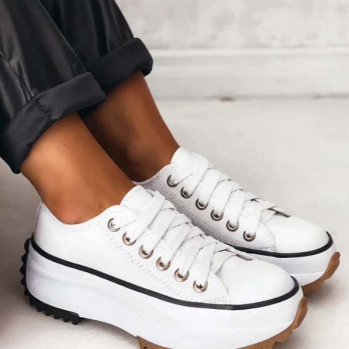 Supportive women's orthopedic platform slip-on shoes. Designed for maximum comfort & style in casual wear.