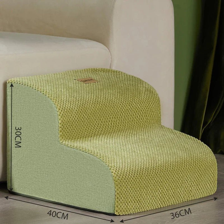 Safe, non-slip dog stairs for small & elderly pets, providing joint support & easy access to beds/sofas.