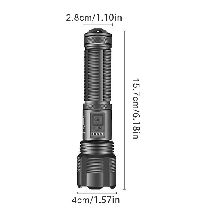 Camping flashlight: high lumen, waterproof, rechargeable tactical light for emergencies