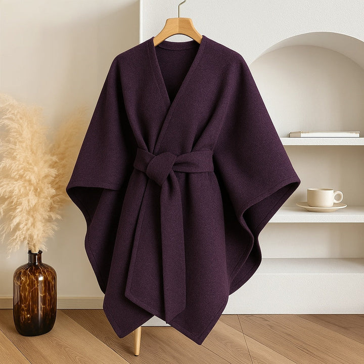 Chic taupe windproof wrap scarf for women. Microfiber material keeps you warm & stylish in autumn/winter.